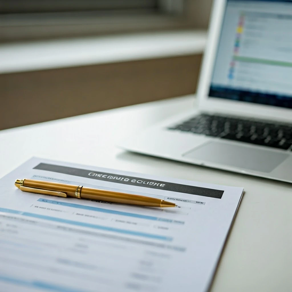 A credit card and credit limit application process, with a focus on the credit score evaluation.