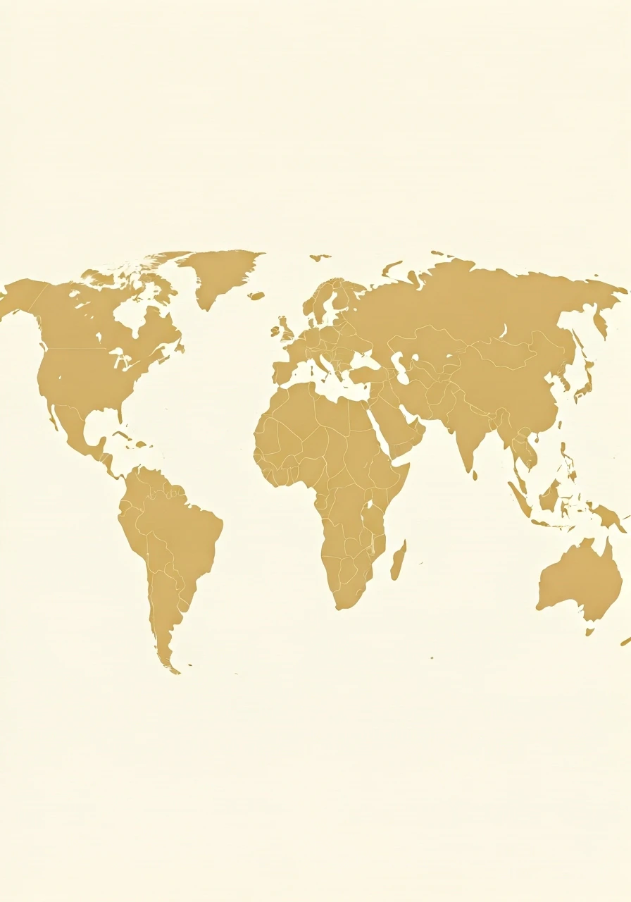 map of the world highlighting developed countries, with a focus on North America, Western Europe, and Japan, clean and modern design