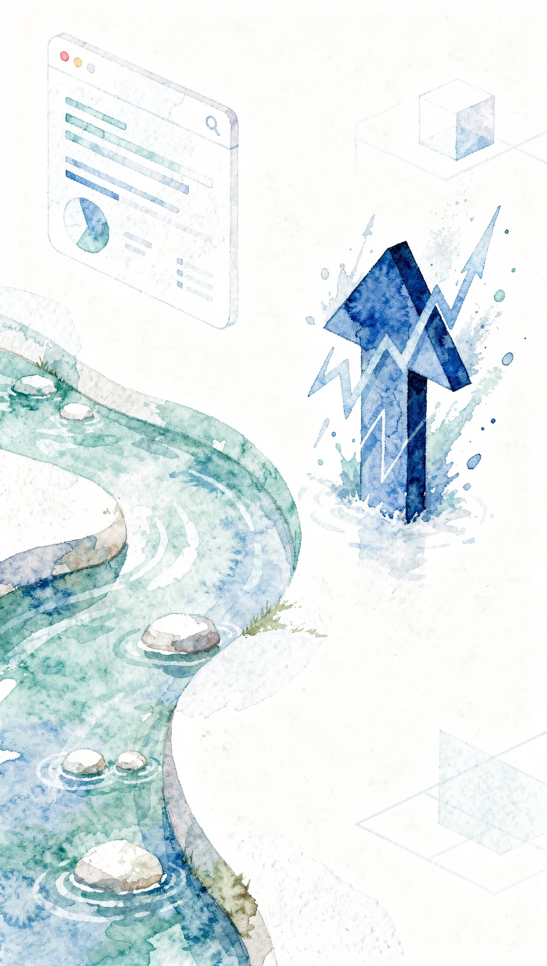 Two illustrated financial investment options presented in a clear and concise manner, with a safe investment option and a higher-risk, higher-reward option.