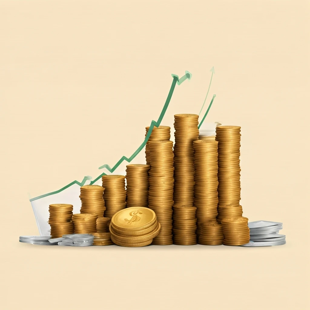 A detailed illustration of a diverse portfolio of financial assets, including stocks, bonds, and other investments, symbolizing the principles of diversification and long-term growth.